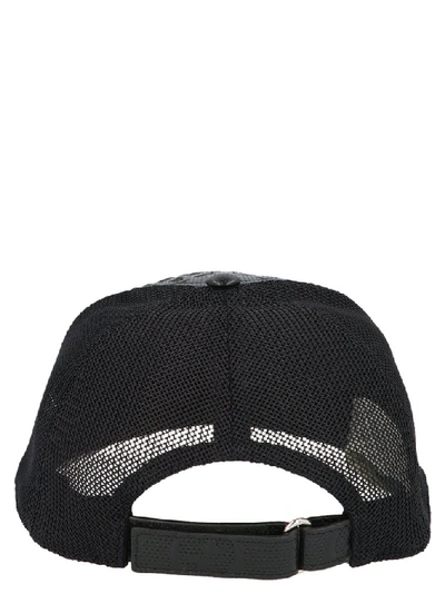 Shop Gucci Embossed Baseball Hat In Black