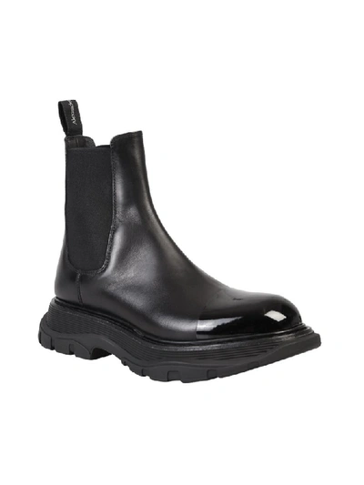 Shop Alexander Mcqueen Tread Chelsea Boots In Black