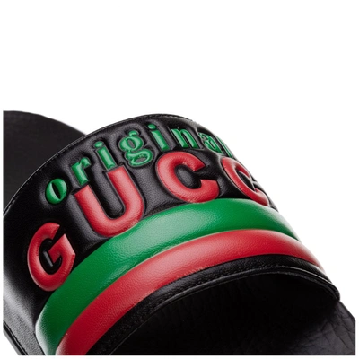 Shop Gucci Original Slide Sandals In Black