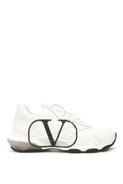 Shop Valentino Vlogo Bounce Sneakers In White