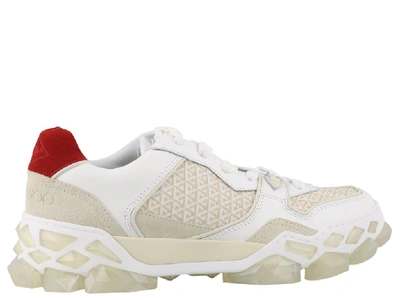 Shop Jimmy Choo Diamond X Sneakers In White