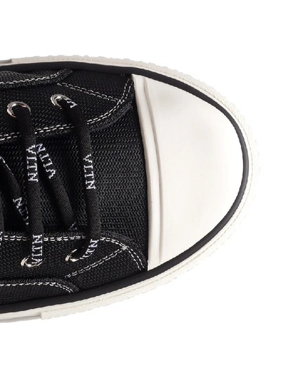 Shop Valentino Vltn Giggies Low-top Sneakers In Black