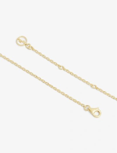 Shop Anissa Kermiche Womens Gold Matte Le Derrière 18ct Sanded Yellow Gold-plated Sterling Silver Pendant Necklace