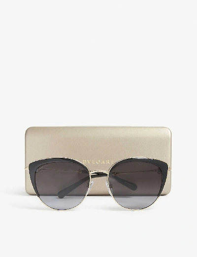 Shop Bvlgari Bv6133 Sunglasses In Gold