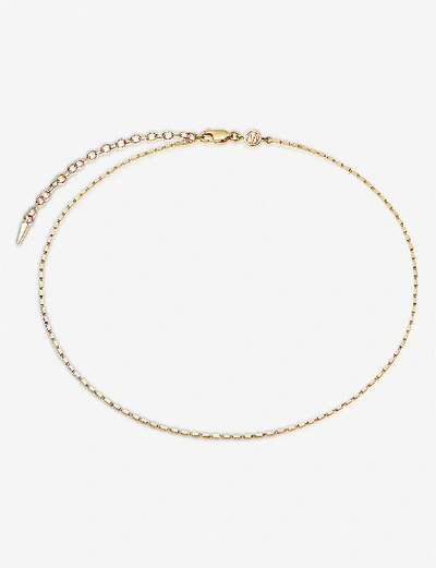 Shop Missoma Womens Gold Box Link 18ct Yellow Gold-plated Vermeil Sterling-silver Choker Necklace
