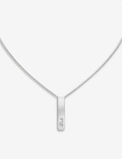 Shop Messika My First Diamond 18ct White-gold And Diamond Necklace In White Gold