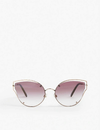 Shop Celine Women's Black Va2015 Cat-eye-frame Sunglasses