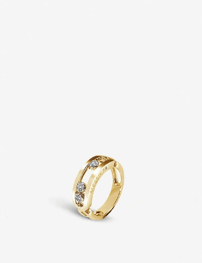 Shop Messika Move Classic 18ct Gold And Diamond Ring In Yellow