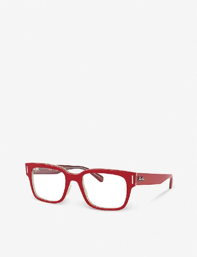 Shop Ray Ban Ray-ban Womens Red Rx5388 Red Blk 53/20/150