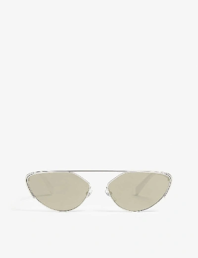 Shop Alain Mikli A04012 Sunglasses In Silver