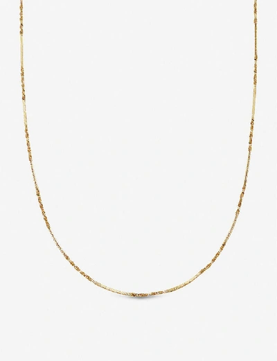 Shop Missoma Isa Twisted-chain 18ct Gold-plated Vermeil Silver Necklace