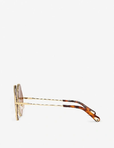 Shop Chloé Poppy Ce159s Irregular Sunglasses