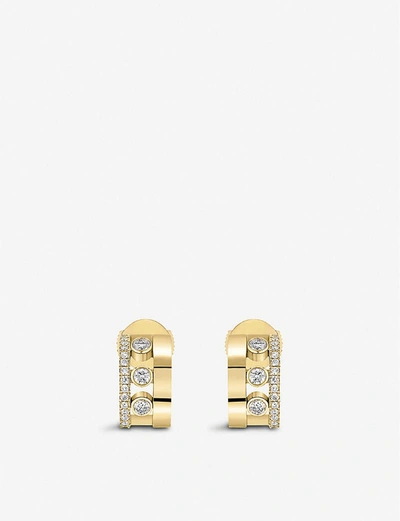 Shop Messika Women's Pink Gold Romane 18ct Yellow Gold And 0.27ct Brilliant-cut Diamond Mini Earrings