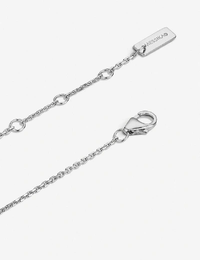 Shop Messika Move Uno 18ct White-gold And Diamond Ankle Bracelet
