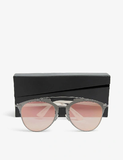 Shop Dior Womens Red Reflected Aviator Sunglasses