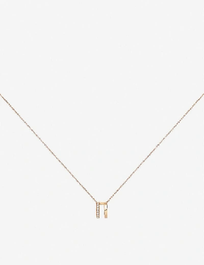 Shop Repossi Women's Pink Gold 18k Berbere 18ct Rose-gold And Diamond Pavé Necklace