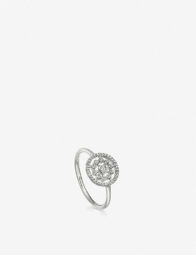 Shop Astley Clarke Icon Nova 14ct White-gold And Diamond Ring