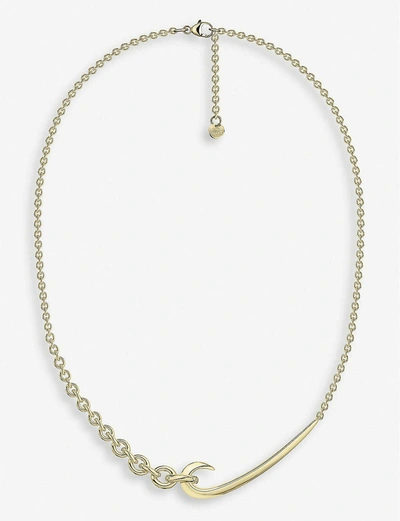 Shaun Leane Hook Chain Yellow-gold Choker Pendant In United Kingdom