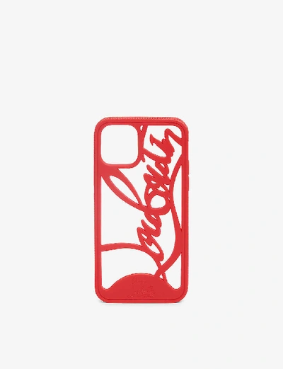 Shop Christian Louboutin Womens Loubi Logo Phone Case Iphone 11 Pro