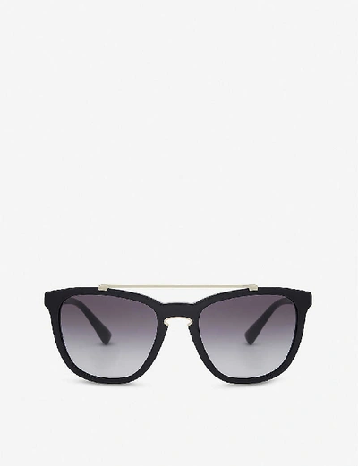 Shop Valentino Va4002 Square-frame Sunglasses In Black