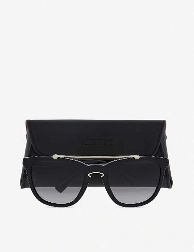 Shop Valentino Va4002 Square-frame Sunglasses In Black