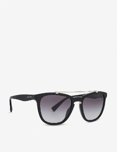 Shop Valentino Va4002 Square-frame Sunglasses In Black