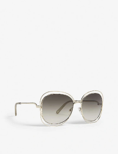 Shop Chloé Ce119s Square-frame Sunglasses