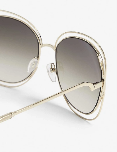 Shop Chloé Ce119s Square-frame Sunglasses