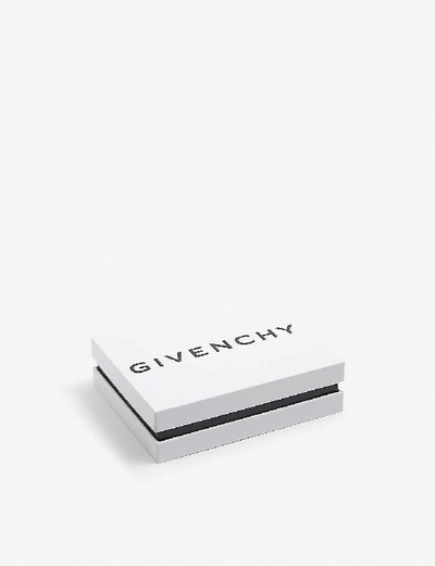 Shop Givenchy Logo-embellished Leather Card Holder In Ice Blue