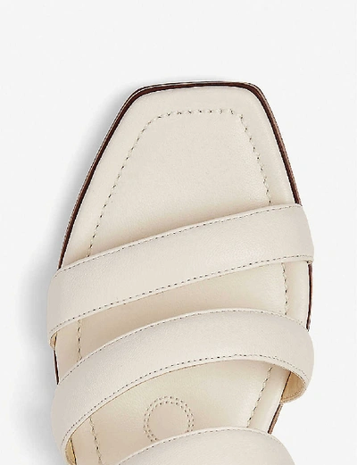 Shop Jimmy Choo Athenia 35 Leather And Cork Wedges In Latte