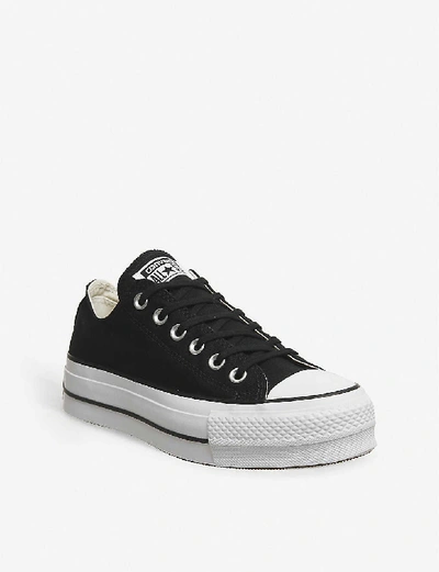 Converse Lift Low Upper Board Shoes In Black Garnet White