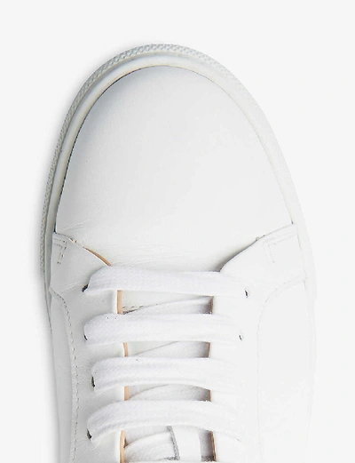 Shop Lk Bennett Womens Whi-white Jack Leather Low-top Trainers 9