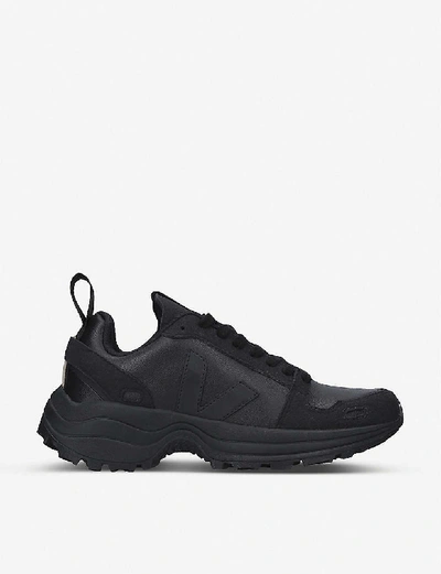 Shop Rick Owens X Veja Vegan-leather Low-top Trainers In Blk/other