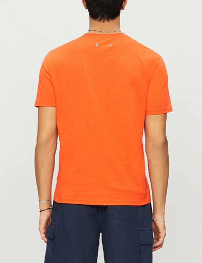 Shop Vilebrequin Embroidered-logo Cotton-jersey T-shirt In Medlar