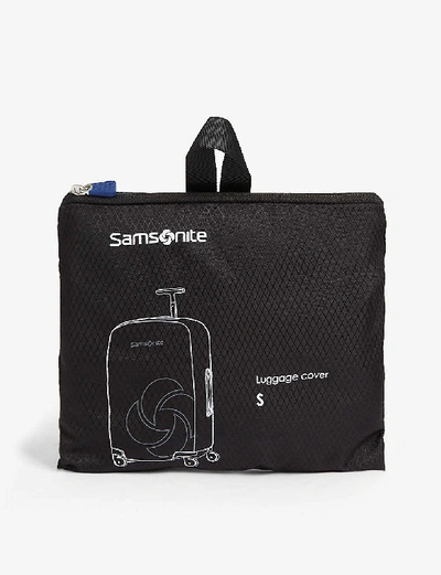 Shop Samsonite Small Foldable Luggage Cover In Black