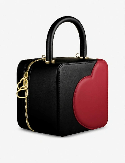 Shop Chopard X Chloë Sevigny Green Carpet Leather Shoulder Bag In Black Red