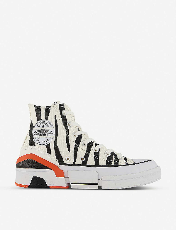 converse zebra high top
