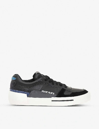 Shop Diesel S-dese Mg Leather Low-top Trainers