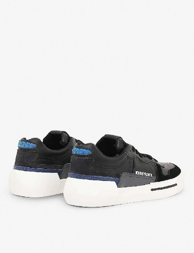 Shop Diesel S-dese Mg Leather Low-top Trainers