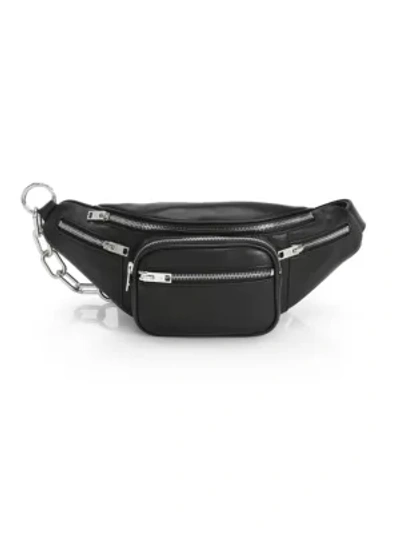 Shop Alexander Wang Attica Leather Belt Bag In Black