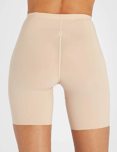 Shop Spanx Thinstincts Mid-thigh Shorts In Soft Nude
