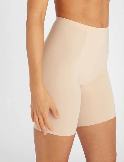 Shop Spanx Thinstincts Mid-thigh Shorts In Soft Nude