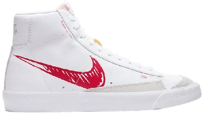 Doe mijn best Nieuwe betekenis rollen Pre-owned Nike Blazer Mid 77 Sketch White Red In Summit White/gym Red-sail  | ModeSens