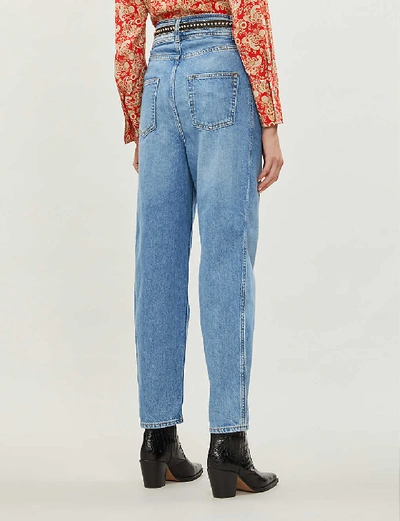 Shop Sandro Relaxed-fit High-rise Jeans