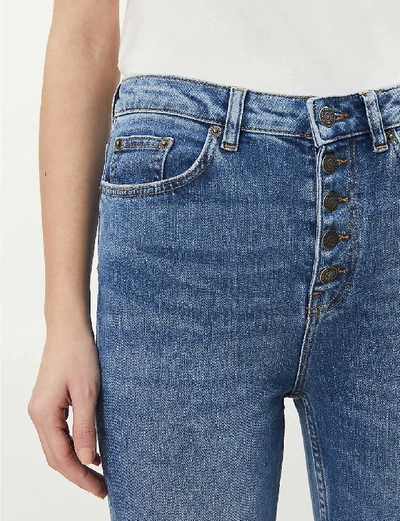 Shop The Kooples Skinny High-rise Stretch-denim Jeans