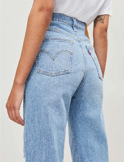 Shop Levi's Ribcage Straight High-rise Jeans In Tango+fade