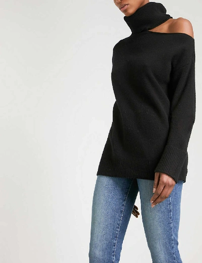 Shop Paige Women's Black Raundi Wool-blend Jumper