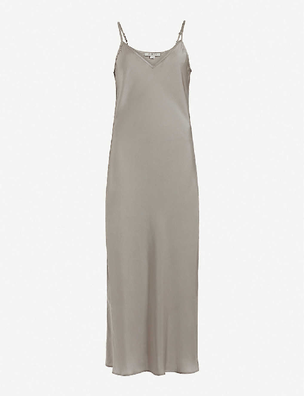 all saints black slip dress