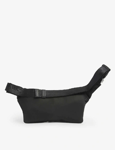 Shop Hugo Branded Nylon Belt Bag In Black