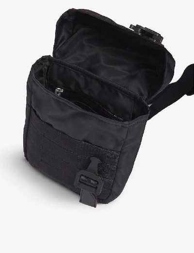 Shop Alyx Branded-buckle Shell Shoulder Bag In Black